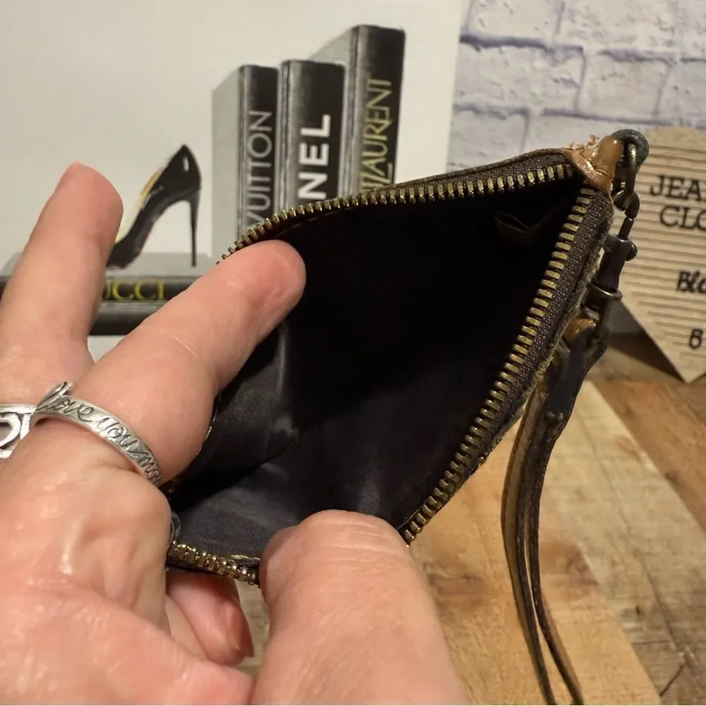 Patricia Nash Wristlet Wallet Gold Metallic